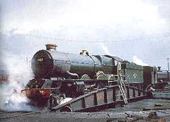 King class number 6025 King Henry III at Wolverhampton shed