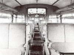 The less bus-like interior of railcar number 2