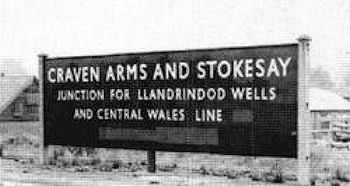 Craven Arms and Stokesay Station nameboard