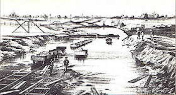 Flooding in the Monmouthshire cutting