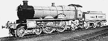 Saint class number 181 (later number 2981) Ivanhoe showing the 4 - 4 - 2 wheel arrangement when introduced